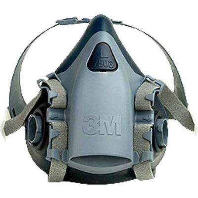 3M , Mezza Maschera In Silicone, Con Valvola Di Respirazione, Misura L, 1 Pz., 7503, Certificato En Sicurezza 3M , Mezza Maschera In Silicone, Con Valvola Di Respirazione, Misura L, 1 Pz., 7503, Certificato En Sicurezza