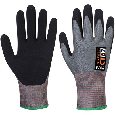 Portwest Guanto Ct Anti Taglio In Schiuma Nitrile F13 Grigio/nero L - Taglia 9 Portwest Guanto Ct Anti Taglio In Schiuma Nitrile F13 Grigio/nero L - Taglia 9