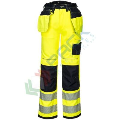 Portwest Pantalon Hv Pw3 Poches Flottantes Couleur : Jaune/noir Taille 40 - Portwest Pantalon Hv Pw3 Poches Flottantes Couleur : Jaune/noir Taille 40 -
