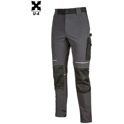 UPOWER Pantalone Da Lavoro Atom Idrorepellente In Tessuto 4 Way Stretch Confortevole E Morbido Sulla Pelle S - Grigio - U-power UPOWER Pantalone Da Lavoro Atom Idrorepellente In Tessuto 4 Way Stretch Confortevole E Morbido Sulla Pelle S - Grigio - U-power