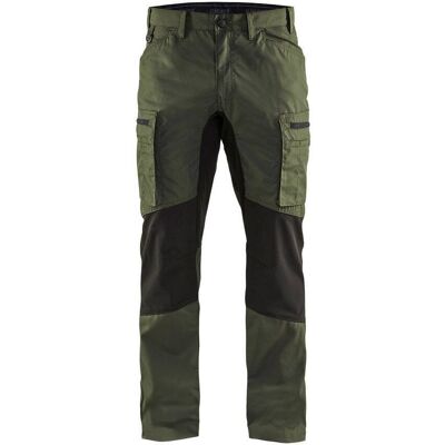 BLAKLADER - Pantaloni Di Manutenzione Elasticizzati T.48 - Verde Armato/nero - 145918454699-48 BLAKLADER - Pantaloni Di Manutenzione Elasticizzati T.48 - Verde Armato/nero - 145918454699-48