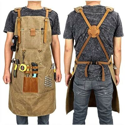 OEM Tablier De Travail En Toile Cirée Ajustable, Poche Et Sangles Rembourrées, Boucle Rapide, Taille Jusqu'à Xxl OEM Tablier De Travail En Toile Cirée Ajustable, Poche Et Sangles Rembourrées, Boucle Rapide, Taille Jusqu'à Xxl