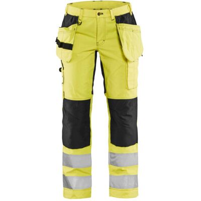 BLAKLADER Pantaloni Da Lavoro Ad Alta Visibilità Elasticizzati Donna 7163 - Giallo Fluorescente/nero 2xl - Fr(50) - Se(c48) - Standard BLAKLADER Pantaloni Da Lavoro Ad Alta Visibilità Elasticizzati Donna 7163 - Giallo Fluorescente/nero 2xl - Fr(50) - Se(c48) - Standard