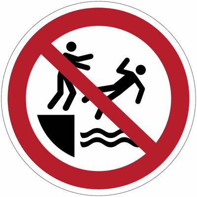 STICKERSLAB Cartelli Di Divieto Iso 7010 "vietato Spingere In Acqua" - P062 - Misura: 100mm X 100mm - Numero Pezzi: 100 Pezzi STICKERSLAB Cartelli Di Divieto Iso 7010 "vietato Spingere In Acqua" - P062 - Misura: 100mm X 100mm - Numero Pezzi: 100 Pezzi