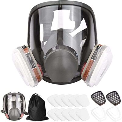 OEM Maschera Respiratoria Integrale Riutilizzabile 16 In 1, Maschera Protettiva Integrale Per La Protezione Dai Gas, Ideale Per Verniciatura A Spruzzo, Lucidatura, Saldatura, Ecc. OEM Maschera Respiratoria Integrale Riutilizzabile 16 In 1, Maschera Protettiva Integrale Per La Protezione Dai Gas, Ideale Per Verniciatura A Spruzzo, Lucidatura, Saldatura, Ecc.