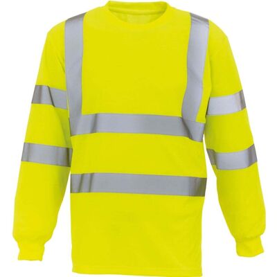 Yoko T-shirt Hi Viz A Maniche Lunghe Ad Alta Visibilità Giallo Fluorescente S Yoko T-shirt Hi Viz A Maniche Lunghe Ad Alta Visibilità Giallo Fluorescente S