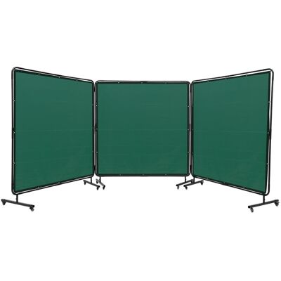 VEVOR Schermo Per Saldatura Con Telaio 3 Pannelli 1,8 X 1,8 M Schermo Per Tenda Per Saldatura 12 Ruote VEVOR Schermo Per Saldatura Con Telaio 3 Pannelli 1,8 X 1,8 M Schermo Per Tenda Per Saldatura 12 Ruote
