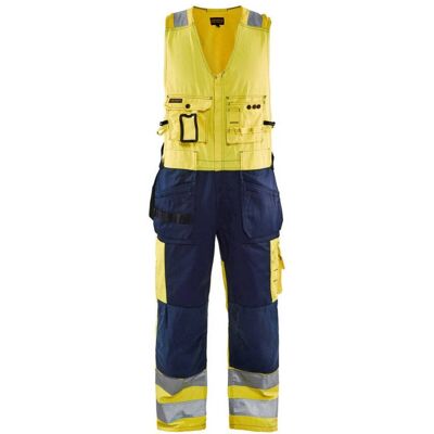 BLAKLADER Tuta Da Lavoro Senza Maniche Alta Visibilità 2653 - Giallo Fluorescente/navy 52 BLAKLADER Tuta Da Lavoro Senza Maniche Alta Visibilità 2653 - Giallo Fluorescente/navy 52