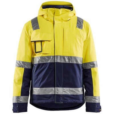 BLAKLADER Giacca Da Lavoro Invernale Ad Alta Visibilità Stretch 4870 - Giallo Fluorescente/blu Navy Xxl BLAKLADER Giacca Da Lavoro Invernale Ad Alta Visibilità Stretch 4870 - Giallo Fluorescente/blu Navy Xxl