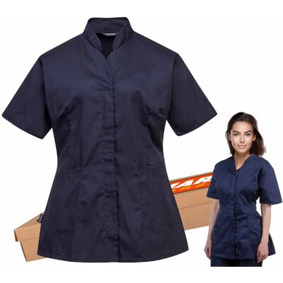 Portwest Camice Donna Premier Navy - Large - Neutro (senza Personalizzazione) Portwest Camice Donna Premier Navy - Large - Neutro (senza Personalizzazione)