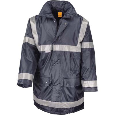 RESULT Parka Imbottito Di Sicurezza Da Lavoro Blu Navy L RESULT Parka Imbottito Di Sicurezza Da Lavoro Blu Navy L
