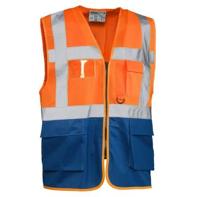 MARCA Gilet Alta Visibilit Arancio/blu Tg. Xl MARCA Gilet Alta Visibilit Arancio/blu Tg. Xl