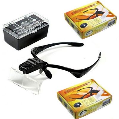 MARCA Topolenashop - Visiera Occhiali Lente Lenti Di Ingrandimento Led Torcia 5 Lenti 2 Luci Led MARCA Topolenashop - Visiera Occhiali Lente Lenti Di Ingrandimento Led Torcia 5 Lenti 2 Luci Led