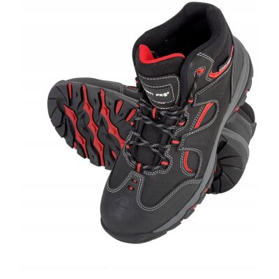 LAHTI PRO Stivali Alla Caviglia In Nubuck Nero-rosso, S3 Sra, "40 1 Pz. LAHTI PRO Stivali Alla Caviglia In Nubuck Nero-rosso, S3 Sra, "40 1 Pz.