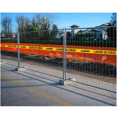 MAURER Rete Cantiere Arancio Di Segnalazione H20cm 50mt MAURER Rete Cantiere Arancio Di Segnalazione H20cm 50mt