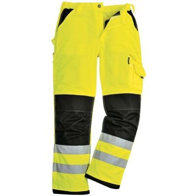 Portwest Pantaloni Xenon Hi-vis Con Ginocchiere Giallo / Nero S Portwest Pantaloni Xenon Hi-vis Con Ginocchiere Giallo / Nero S