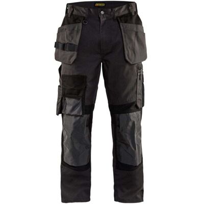 BLAKLADER Pantaloni Da Lavoro In Kevlar Stretch Artigianale 1554 - Grigio Scuro/nero 2xl - Fr(52) - Se(c58) - Standard BLAKLADER Pantaloni Da Lavoro In Kevlar Stretch Artigianale 1554 - Grigio Scuro/nero 2xl - Fr(52) - Se(c58) - Standard