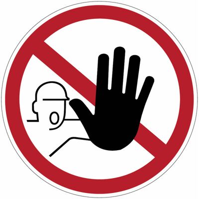 STICKERSLAB Cartelli Di Divieto Iso 7010 "accesso Vietato Al Personale Non Autorizzato" - Misura: 100mm X 100mm - Numero Pezzi: 100 Pezzi STICKERSLAB Cartelli Di Divieto Iso 7010 "accesso Vietato Al Personale Non Autorizzato" - Misura: 100mm X 100mm - Numero Pezzi: 100 Pezzi