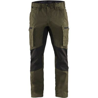 BLAKLADER - Pantaloni Di Manutenzione Elasticizzati S.44 - Verde Kaki/nero - 145918454599-44 BLAKLADER - Pantaloni Di Manutenzione Elasticizzati S.44 - Verde Kaki/nero - 145918454599-44
