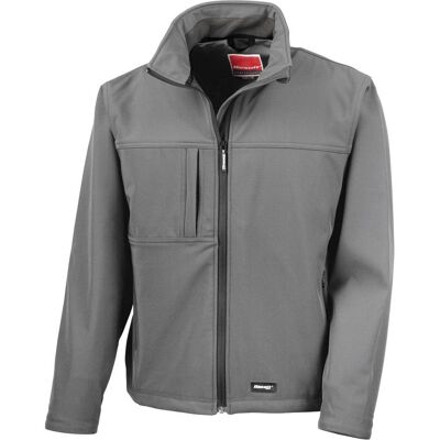 RESULT Giacca Da Lavoro Classica In Softshell Grigio Chiaro Xl RESULT Giacca Da Lavoro Classica In Softshell Grigio Chiaro Xl