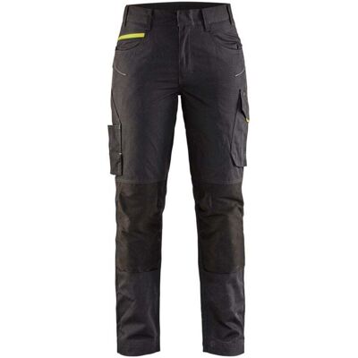 BLAKLADER Pantaloni Da Lavoro Per Manutenzione Stretch Donna 7195 - Nero/giallo Fluorescente 2xl - Fr(50) - Se(c48) - Standard BLAKLADER Pantaloni Da Lavoro Per Manutenzione Stretch Donna 7195 - Nero/giallo Fluorescente 2xl - Fr(50) - Se(c48) - Standard