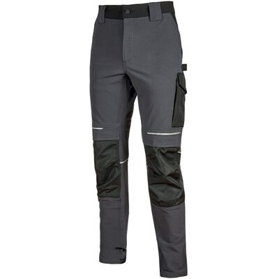 UPOWER Pantalone Da Lavoro Atom Idrorepellente In Tessuto 4 Way Stretch Confortevole E Morbido Sulla Pelle M - Grigio - U-power UPOWER Pantalone Da Lavoro Atom Idrorepellente In Tessuto 4 Way Stretch Confortevole E Morbido Sulla Pelle M - Grigio - U-power
