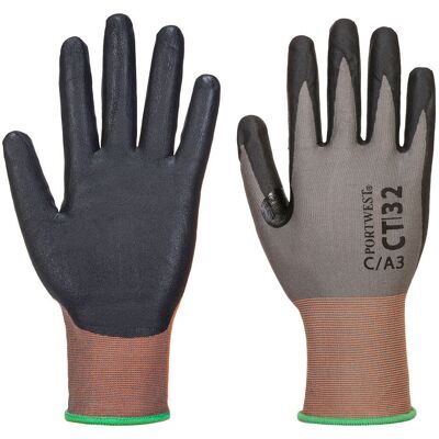 Portwest Guanto Ct Anti Taglio C Schiuma Nitrile C18 Grigio/nero Xl - Taglia 10 Portwest Guanto Ct Anti Taglio C Schiuma Nitrile C18 Grigio/nero Xl - Taglia 10