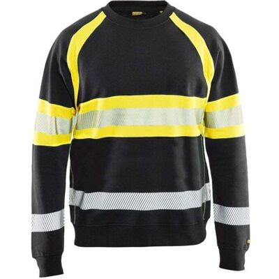 BLAKLADER Felpa Da Lavoro Ad Alta Visibilità 3359 - Nero/giallo Fluorescente Xxl BLAKLADER Felpa Da Lavoro Ad Alta Visibilità 3359 - Nero/giallo Fluorescente Xxl