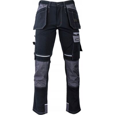 LAHTI PRO Pantaloni Neri E Grigi Con Rinforzi, "xl", Ce, Lahti LAHTI PRO Pantaloni Neri E Grigi Con Rinforzi, "xl", Ce, Lahti