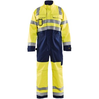 BLAKLADER Tuta Da Lavoro A Maniche Lunghe Alta Visibilità 6373 - Giallo Fluorescente / Blu Navy 46 BLAKLADER Tuta Da Lavoro A Maniche Lunghe Alta Visibilità 6373 - Giallo Fluorescente / Blu Navy 46