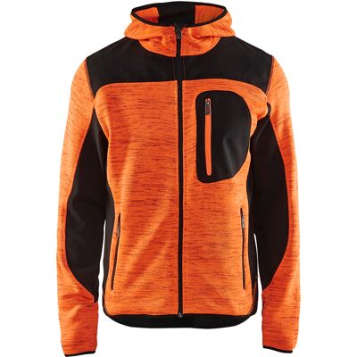 BLAKLADER Giacca In Maglia Con Cappuccio T.s - Arancione Fluo/noir - 493021175399-s - BLAKLADER Giacca In Maglia Con Cappuccio T.s - Arancione Fluo/noir - 493021175399-s -