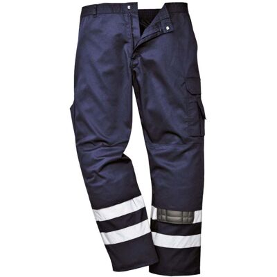 Portwest Pantaloni Iona Con Ginocchiere A Righe Riflettenti Marina Scuro Xl Portwest Pantaloni Iona Con Ginocchiere A Righe Riflettenti Marina Scuro Xl