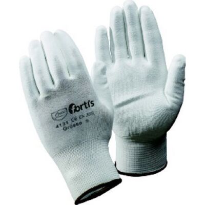 Fortis Guanto A Maglia Con Fini Poliuretano Maglia, Bianco, Dimensioni: 11 (a 10) Fortis Guanto A Maglia Con Fini Poliuretano Maglia, Bianco, Dimensioni: 11 (a 10)