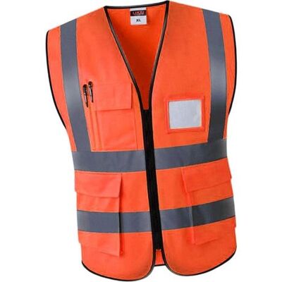 OEM Gilet Di Sicurezza In Rete Riflettente, Traspirante, Con Tasche E Cerniera, Colore Giallo. Veste Piccolo, Si Consiglia Di Scegliere Una Taglia In Più. OEM Gilet Di Sicurezza In Rete Riflettente, Traspirante, Con Tasche E Cerniera, Colore Giallo. Veste Piccolo, Si Consiglia Di Scegliere Una Taglia In Più.