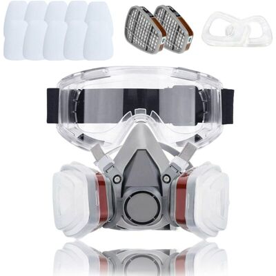 OEM Maschera Protettiva Riutilizzabile Contro Gas E Vapori – Filtri In Cotone Lavabili – Tenuta Ottimale Per Vernici E Prodotti Chimici OEM Maschera Protettiva Riutilizzabile Contro Gas E Vapori – Filtri In Cotone Lavabili – Tenuta Ottimale Per Vernici E Prodotti Chimici