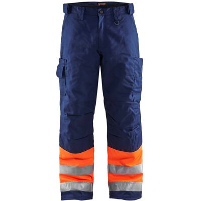 BLAKLADER Pantaloni Da Lavoro Ad Alta Visibilità Inverno 1862 - Arancione Fluorescente/marine 2xl - Fr(52) - Se(c58) - Standard BLAKLADER Pantaloni Da Lavoro Ad Alta Visibilità Inverno 1862 - Arancione Fluorescente/marine 2xl - Fr(52) - Se(c58) - Standard