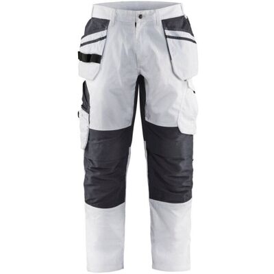 BLAKLADER Pantaloni Da Lavoro Elasticizzati Per Pittore 1096 - Bianco/grigio Scuro S - Fr(40) - Se(c46) - Standard BLAKLADER Pantaloni Da Lavoro Elasticizzati Per Pittore 1096 - Bianco/grigio Scuro S - Fr(40) - Se(c46) - Standard