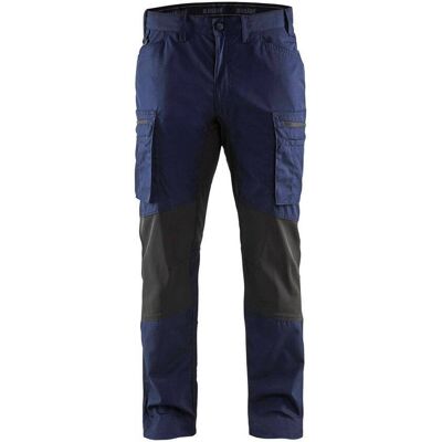 BLAKLADER Pantaloni Da Lavoro Elasticizzati 1459 - Blu Navy/nero M - Fr(44) - Se(c50) - Standard BLAKLADER Pantaloni Da Lavoro Elasticizzati 1459 - Blu Navy/nero M - Fr(44) - Se(c50) - Standard