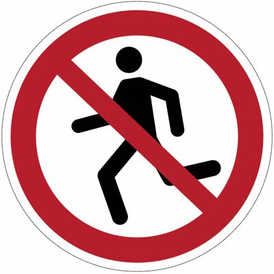 STICKERSLAB Cartelli Di Divieto Iso 7010 "vietato Correre" - P048 - Misura: 100mm X 100mm - Numero Pezzi: 100 Pezzi STICKERSLAB Cartelli Di Divieto Iso 7010 "vietato Correre" - P048 - Misura: 100mm X 100mm - Numero Pezzi: 100 Pezzi