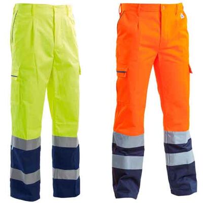 VDS Pantalone Alta Visibilita' Bicolore Tg. M - Colore Giallo/blu VDS Pantalone Alta Visibilita' Bicolore Tg. M - Colore Giallo/blu