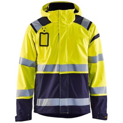 BLAKLADER Giacca Da Lavoro Hardshell Stretch 2d Alta Visibilità 4987 - Giallo Fluorescente / Blu Navy Xxl BLAKLADER Giacca Da Lavoro Hardshell Stretch 2d Alta Visibilità 4987 - Giallo Fluorescente / Blu Navy Xxl