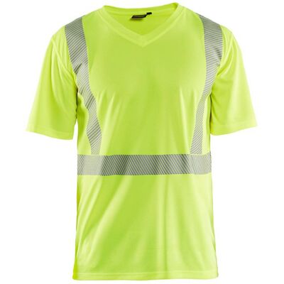 BLAKLADER Maglietta Da Lavoro Antiradiazioni Uv Ad Alta Visibilità 3386 - Giallo Fluorescente Xxl BLAKLADER Maglietta Da Lavoro Antiradiazioni Uv Ad Alta Visibilità 3386 - Giallo Fluorescente Xxl