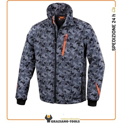 Beta Giacca Softshell - Camouflage Grigio - work 7658cm M Beta Giacca Softshell - Camouflage Grigio - work 7658cm M