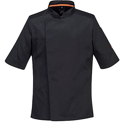 Portwest Veste De Cuisinier Maille Pro S/s Couleur : Noir Taille Xl - Portwest Veste De Cuisinier Maille Pro S/s Couleur : Noir Taille Xl -