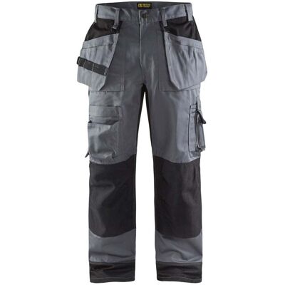BLAKLADER Pantaloni Da Lavoro Artigianale+ Bicolore 1504 - Grigio Chiaro/nero S - Fr(40) - Se(c46) - Standard BLAKLADER Pantaloni Da Lavoro Artigianale+ Bicolore 1504 - Grigio Chiaro/nero S - Fr(40) - Se(c46) - Standard