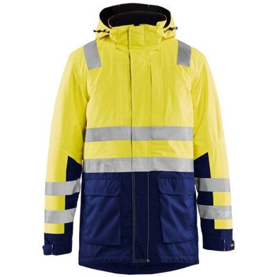 BLAKLADER Parka Da Lavoro Invernale Ad Alta Visibilità 4495 - Giallo Fluorescente/marine S BLAKLADER Parka Da Lavoro Invernale Ad Alta Visibilità 4495 - Giallo Fluorescente/marine S