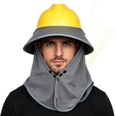 OEM Visiera Parasole Per Casco Da Cantiere - Rete Traspirante, Regolabile E Resistente Ai Raggi Uv Protezione Per Il Collo Per Casco Da Costruzione All'aperto - Ideale Per Lavoro Estivo, Ciclismo, Pesca OEM Visiera Parasole Per Casco Da Cantiere - Rete Traspirante, Regolabile E Resistente Ai Raggi Uv Protezione Per Il Collo Per Casco Da Costruzione All'aperto - Ideale Per Lavoro Estivo, Ciclismo, Pesca