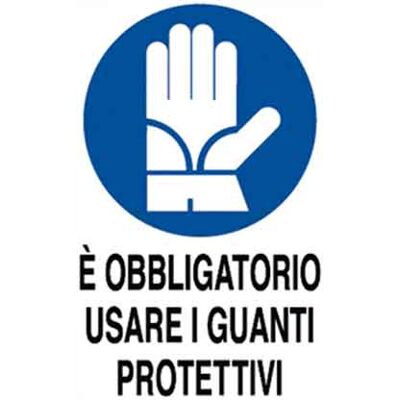 VDS Cartello Obbligatorio Usare I Guanti Protettivi 40 X 60 Cm 10 Pezzi VDS Cartello Obbligatorio Usare I Guanti Protettivi 40 X 60 Cm 10 Pezzi
