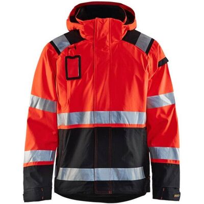 BLAKLADER Giacca Da Lavoro Hardshell Stretch 2d Ad Alta Visibilità 4987 - Rosso Fluorescente/nero Xxl BLAKLADER Giacca Da Lavoro Hardshell Stretch 2d Ad Alta Visibilità 4987 - Rosso Fluorescente/nero Xxl