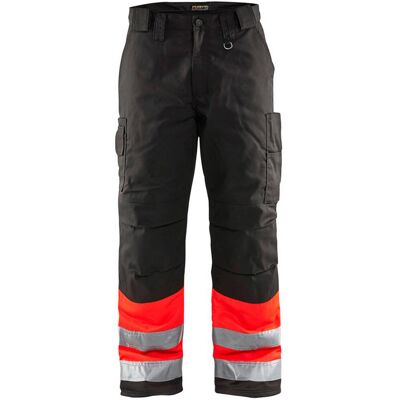 BLAKLADER Pantaloni Da Lavoro Ad Alta Visibilità Inverno 1862 - Rosso Fluorescente/nero Xl - Fr(50) - Se(c56) - Standard BLAKLADER Pantaloni Da Lavoro Ad Alta Visibilità Inverno 1862 - Rosso Fluorescente/nero Xl - Fr(50) - Se(c56) - Standard